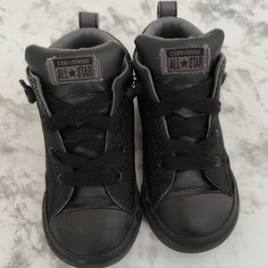 Converse Chuck Taylor Hi Top All Black Toddler Sneakers